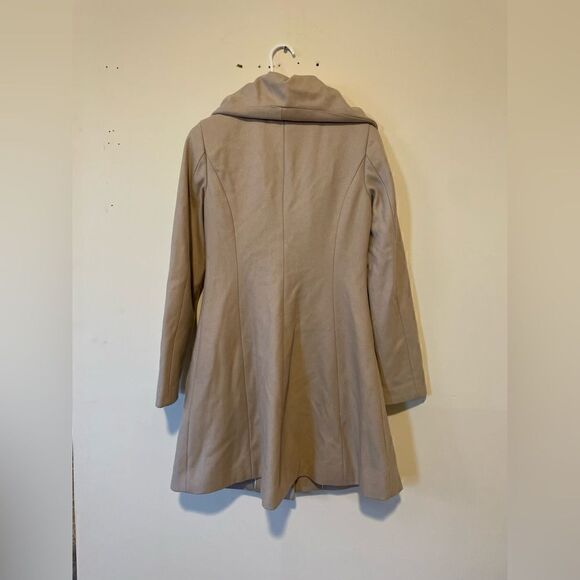 Tahari Abigail Wool Shawl Collar Coat Beige - Picture 7 of 16